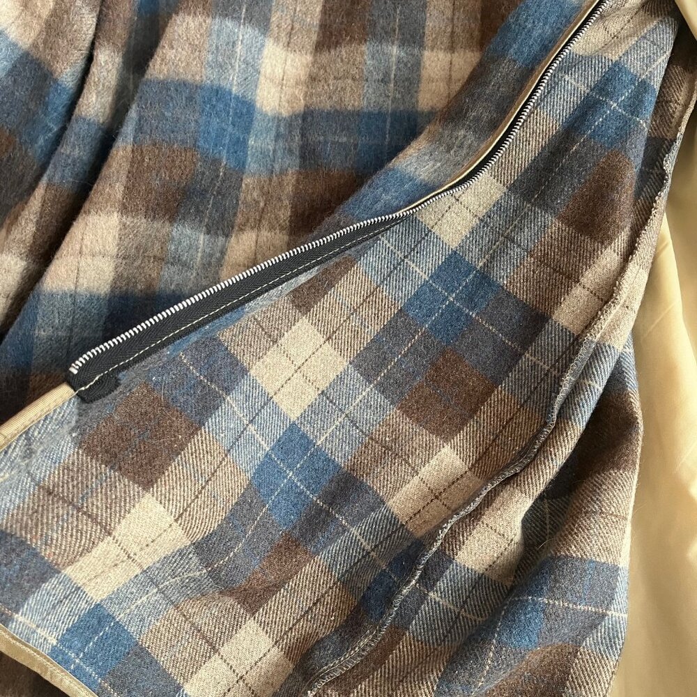 Vintage London Fog Tan Trench Rain  Zip wool lining/removable Women's Sz 12 P - Picture 9 of 14